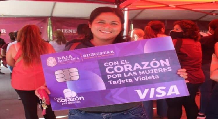 En BC el 75% de mujeres jefas reciben tarjeta violeta