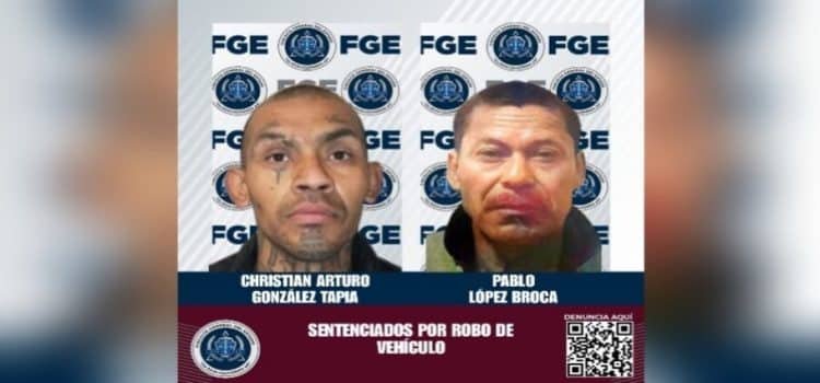 Sentencian a dos hombres a dos años de prisión por robo de vehículo Sentencian a dos hombres a dos años de prisión por robo de vehículo