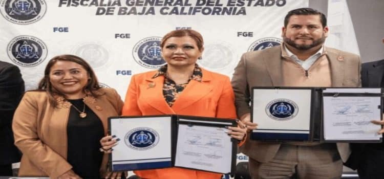 Firman Ayuntamiento de Tijuana y Fiscalía General del Estado convenio para fortalecer seguridad