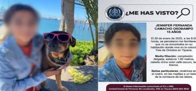 Localizan con vida a Jennifer de 15 años, menor engañada por un hombre de 33 años