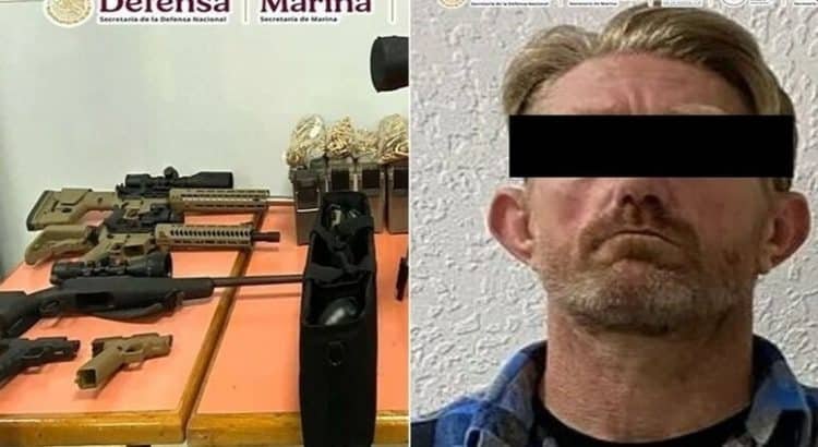 Detienen a estadounidense en Tijuana por tráfico de armas