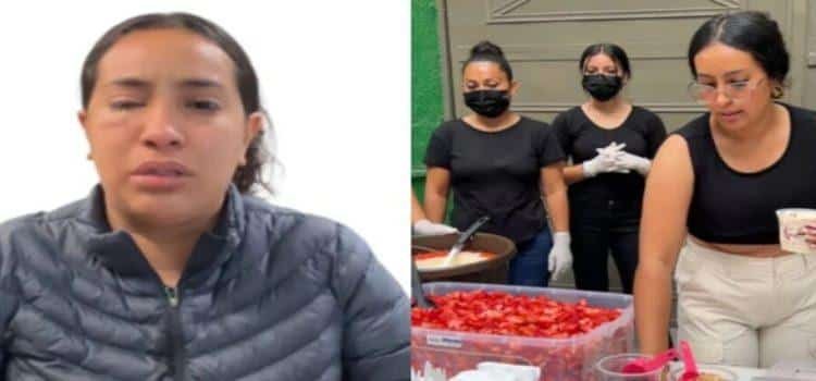 Mujer le arroja ácido a vendedora de fresas con crema
