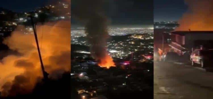 Incendio consume cinco viviendas y deja una persona sin vida