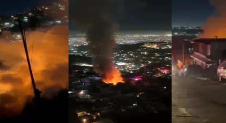 Incendio consume cinco viviendas y deja una persona sin vida