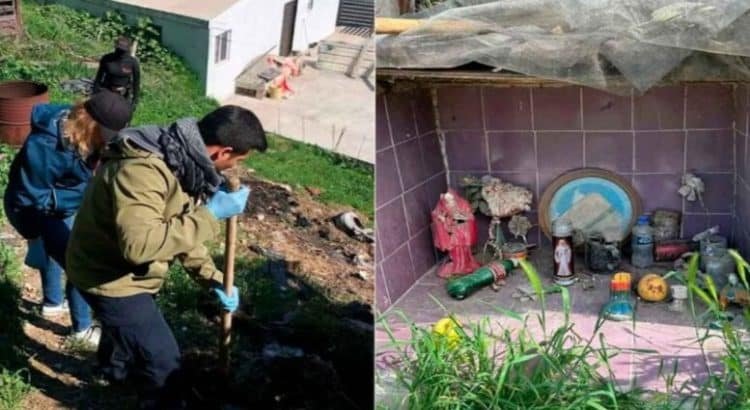 Colectivo localiza restos óseos en un altar de la Santa Muerte
