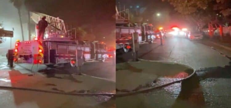 Se registra incendio en el antro Bash de Zona Río en Tijuana