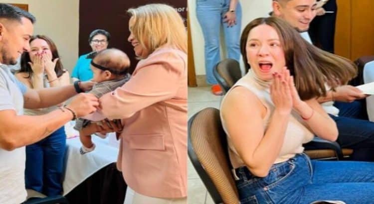 Pareja adopta a una bebé en el DIF de Baja California y sus rostros lo dicen todo