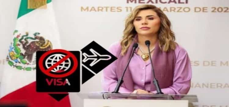 EUA retira visa a gobernadora de Baja California y su esposo