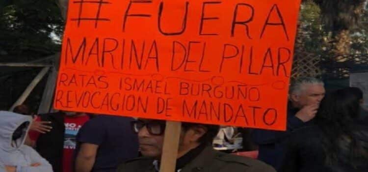 Protestan en Tijuana contra Marina del Pilar