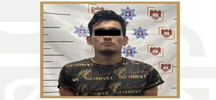 Capturan a sujeto por asalto con violencia