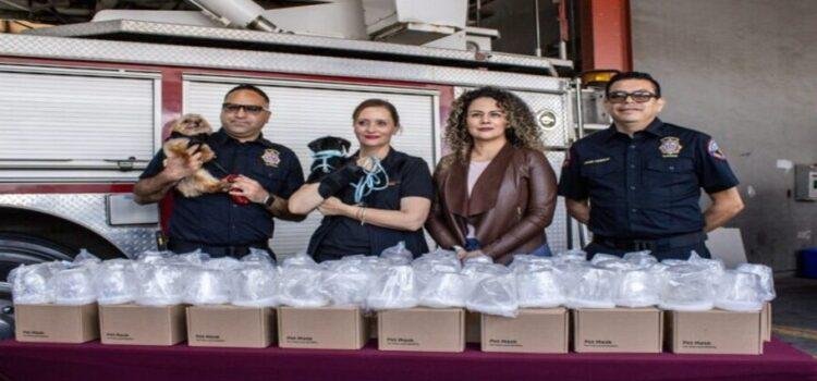 Reciben Bomberos de Tijuana como donativo kits de RCP para rescate de animales