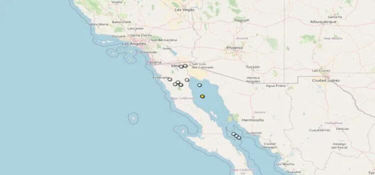 Baja California registra ocho sismos en 24 horas
