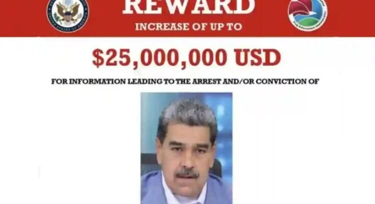 Ofrece la DEA 25 millones de dólares por la captura de Nicolás Maduro