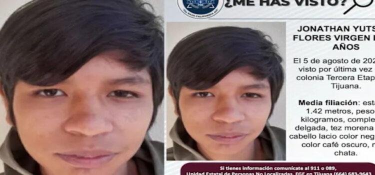 Reportan como desaparecido al menor Jonathan Yutsiro Flores Virgen