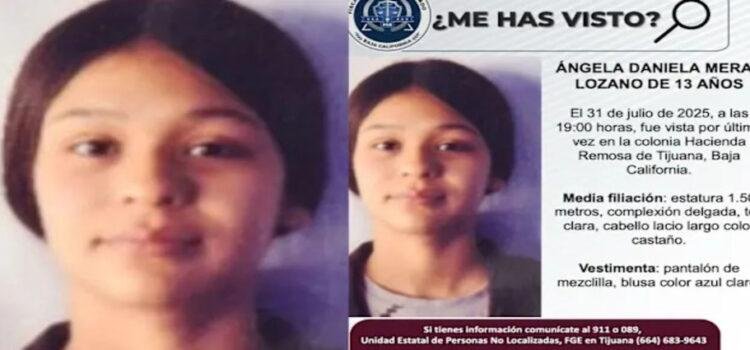 Reportan como desaparecida a la menor Ángela Meraz