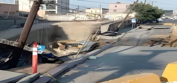 Se abre megasocavón de 90 metros en el centro de Tijuana