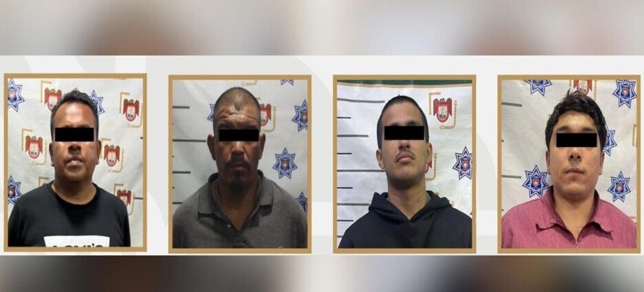 Detienen a 4 con ordenes de aprehensión
