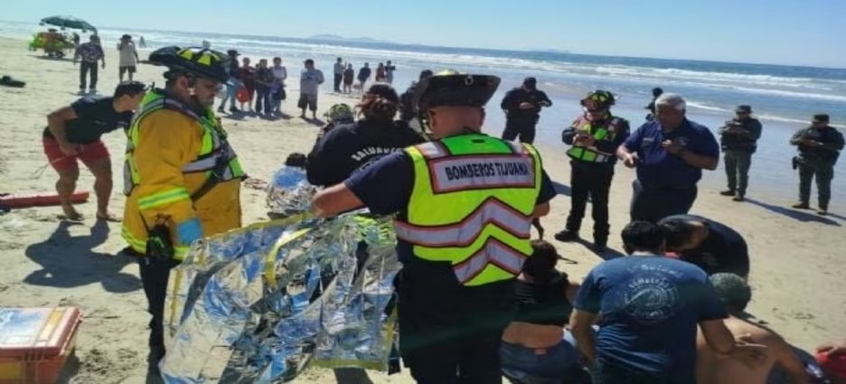 Rescatan a familia que intentaba cruzar irregularmente hacia Estados Unidos por Tijuana