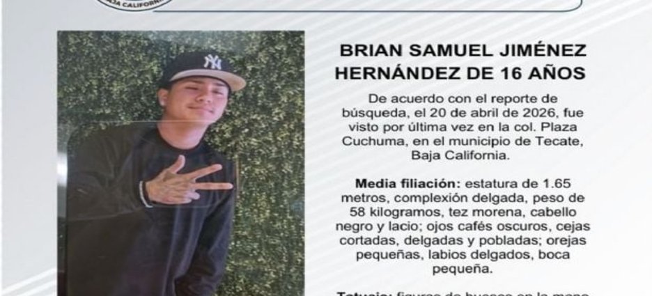 Investigan desaparición de tres menores en Tijuana tras acudir a supuesta oferta de empleo