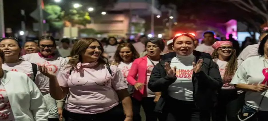 Tijuana realiza primera Caminata y Rodada Rosa para crear conciencia sobre el cáncer de mama